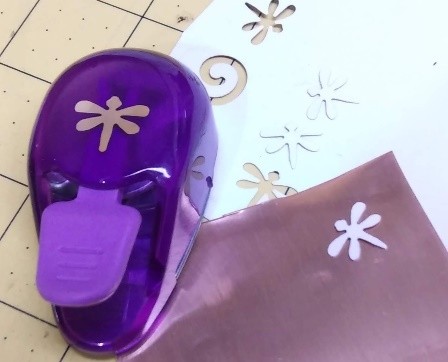 Judy Larson's No Rolling Mill- No Problem - , Metalwork, Stamping, Stamps, Design, use a punch to cut a design from card stock,